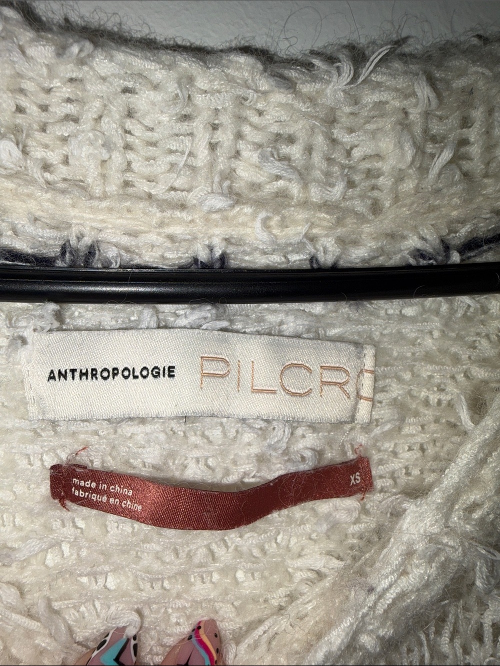 Anthropologie Pilcro Petra Feathered Sweater size XS fits oversized. - Picture 5 of 7